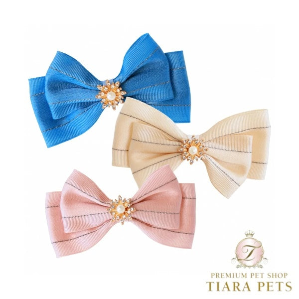 ゴッドピヴァ GODPIVA シルバーラインバレッタ【小型犬 犬用 ヘアアクセサリー バレッタ セレブ】