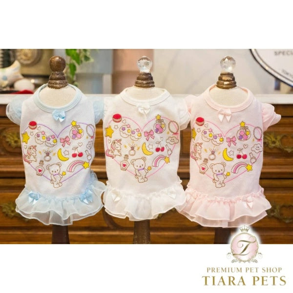 ブルブブ BUL BU-BU ドリーミーティアードスリーブ【小型犬 犬服 ウエア トップス ノースリーブ セレブ】