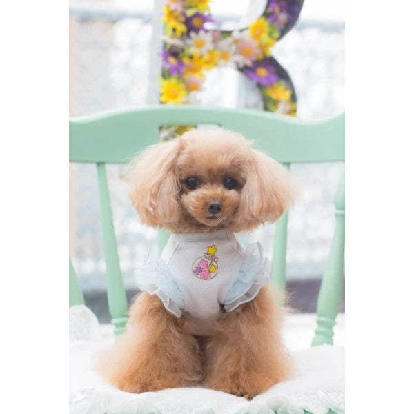 ブルブブ BUL BU-BU ドリーミーティアードスリーブ【小型犬 犬服 ウエア トップス ノースリーブ セレブ】