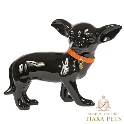 シャーロットドレス Charlotte's Dress Art. f1566NO collar Hermes(ゴールド仕様)【小型犬用 犬用 カラー 首輪 セレブ】