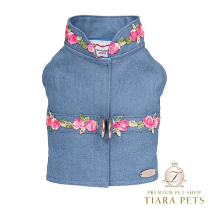 シャーロットドレス Charlotte's Dress Art. 9028 harness jacket Rose【小型犬用 犬用 一体型 ハーネス ジャケット セレブ】