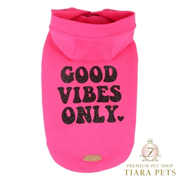 シャーロットドレス Charlotte's Dress Art. 3174 sweatshirt Good Vibes【小型犬用 犬服 トップス スウェット セレブ】