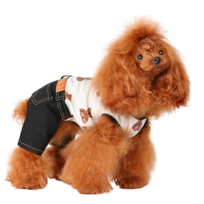 シャーロットドレス Charlotte's Dress Art. 4039 Jumpsuit Teddy Bear【小型犬用 犬服 ロンパース ジャンプスーツ つなぎ セレブ】
