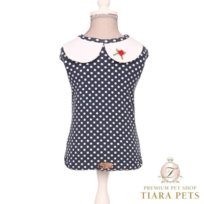シャーロットドレス Charlotte's Dress Art. 5148 t-shirt Pois for her【小型犬用 犬服 トップス Tシャツ セレブ】