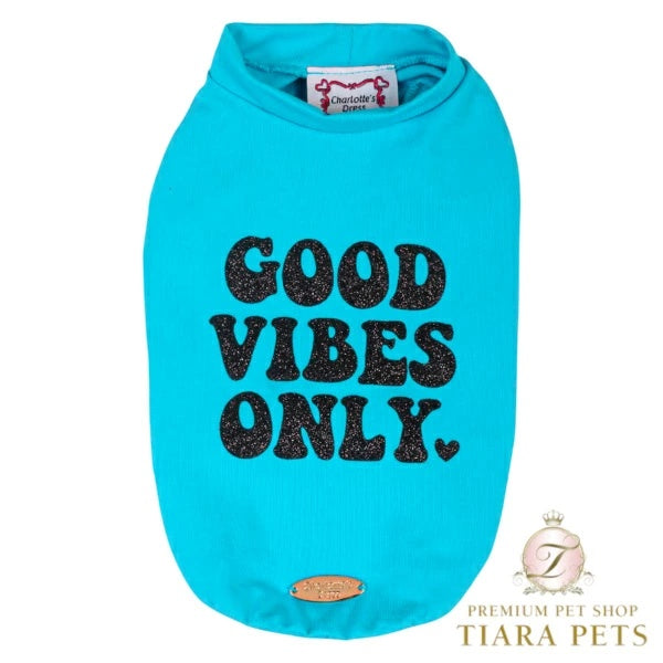 シャーロットドレス Charlotte's Dress Art. 5147 t-shirt Good Vibes【小型犬用 犬服 トップス Tシャツ セレブ】