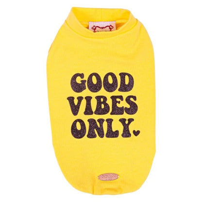 シャーロットドレス Charlotte's Dress Art. 5147 t-shirt Good Vibes【小型犬用 犬服 トップス Tシャツ セレブ】