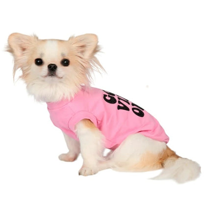 シャーロットドレス Charlotte's Dress Art. 5147 t-shirt Good Vibes【小型犬用 犬服 トップス Tシャツ セレブ】