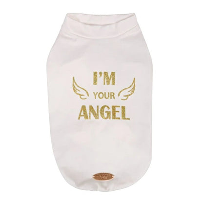 シャーロットドレス Charlotte's Dress Art. 5141 t-shirt I' m your Angel【小型犬用 犬服 トップス Tシャツ セレブ】