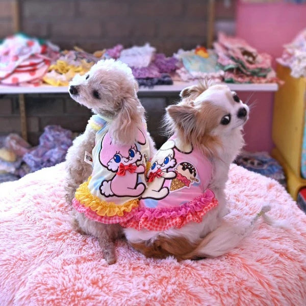 J&Kアニマルズ J&K animals☆予約受付中☆アイスうさぎOP【小型犬 犬服 ワンピース ドレス スカート】