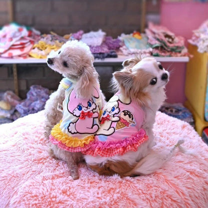J&Kアニマルズ J&K animals☆予約受付中☆アイスうさぎOP【小型犬 犬服 ワンピース ドレス スカート】