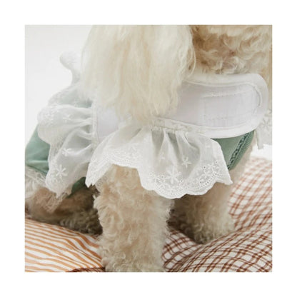 ルイスドッグ louisdog Walk WIth Me/White Bloom【小型犬 犬用 ハーネス リード セット セレブ】