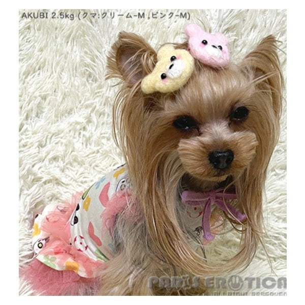 パリエロ PARIERO★受注限定★PARIERO Hair Bow【小型犬 犬用 アクセサリ ヘアクリップ セレブ】