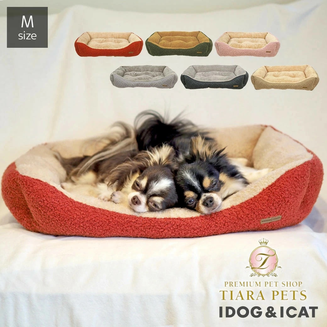 アイドッグ iDog スクエアベッド Mサイズ アイドッグ[15292]【小型犬 犬用 ソファ ベッド セット セレブ】