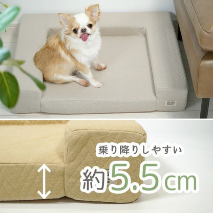 アイドッグ iDog UNAGE アンエイジ 体圧分散シニアローベッド カドラータイプ 撥水・防水キルト Sサイズ アイドッグ[RMCBD246]【小型犬 犬用 ソファ ベッド セット セレブ】
