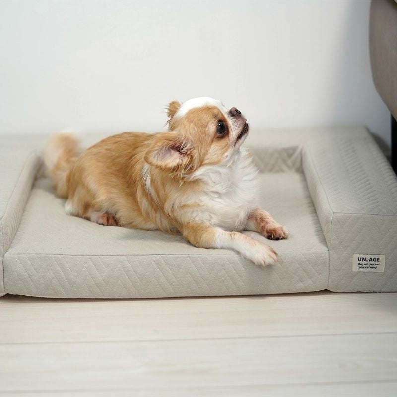 アイドッグ iDog UNAGE アンエイジ 体圧分散シニアローベッド カドラータイプ専用カバー 撥水・防水キルト Sサイズ アイドッグ[17801]【小型犬 犬用 ソファ ベッド セット セレブ】