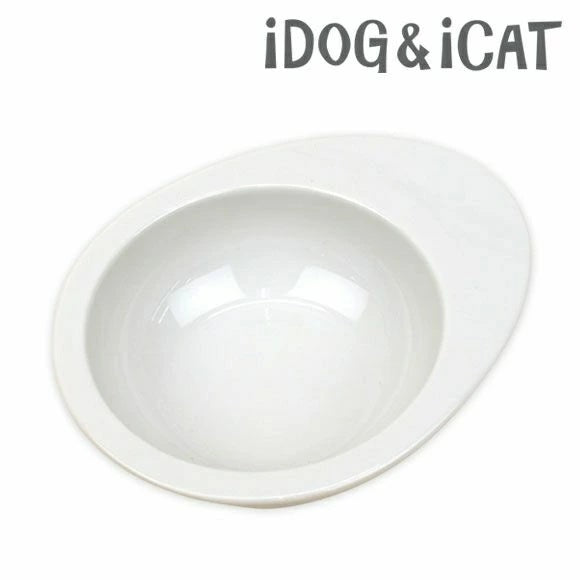 アイドッグ iDog オリジナル ドゥーエッグフードボウル 無地ホワイト[BLFA001]【犬 食器 ダイニンググッズ フードボウル】