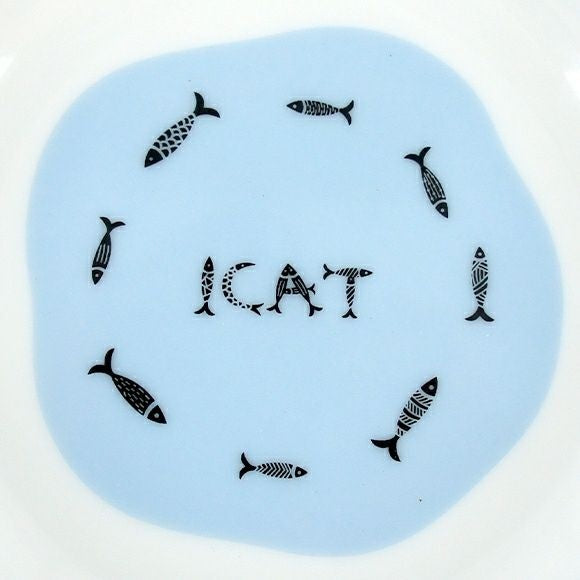 アイドッグ iDog オリジナル ドゥーエッグフードボウル浅皿 猫とみずたまり[BLFA037]【犬 食器 ダイニンググッズ フードボウル】