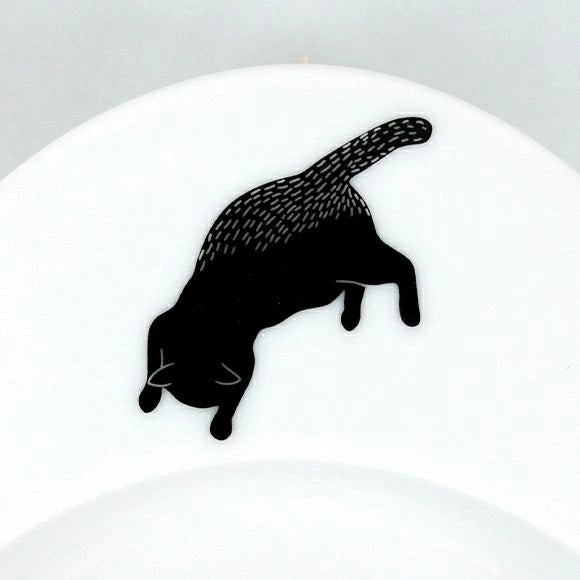 アイドッグ iDog オリジナル ドゥーエッグフードボウル浅皿 猫とみずたまり[BLFA037]【犬 食器 ダイニンググッズ フードボウル】