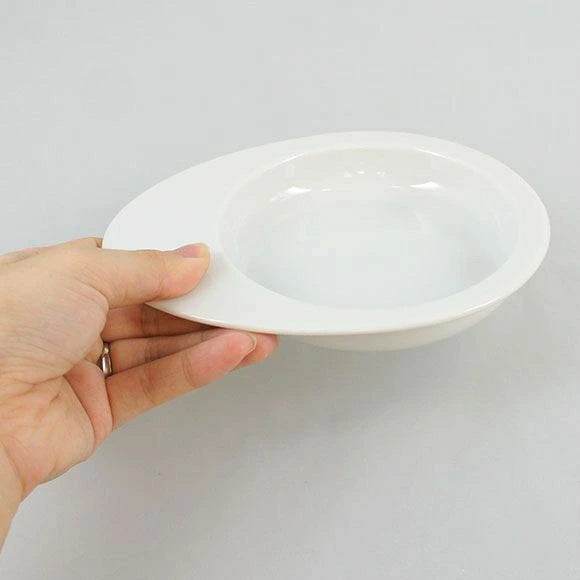アイドッグ iDog オリジナル ドゥーエッグフードボウル浅皿 無地ホワイト[BLFA036]【犬 食器 ダイニンググッズ フードボウル】