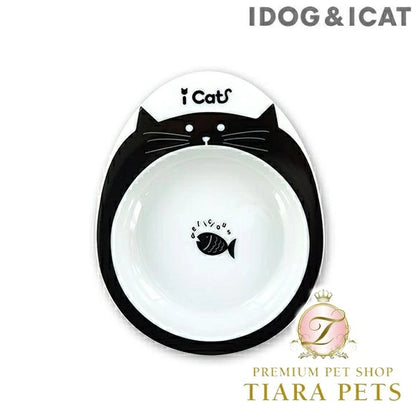 アイドッグ iDog ドゥーエッグフードボウル浅皿 キャットフェイス[BLFA039]【犬 食器 ダイニンググッズ フードボウル】