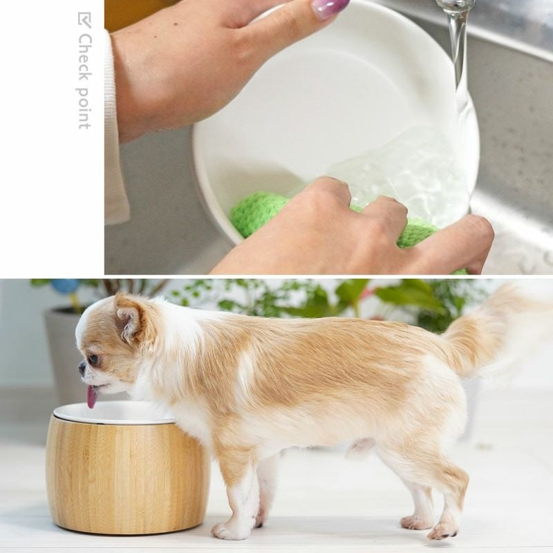 アイドッグ iDog pelpas ペルパ バンブー フードボウルスタンドセット アイドッグ[17459]【犬 食器 ダイニンググッズ フードボウル】
