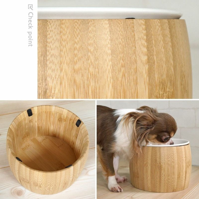 アイドッグ iDog pelpas ペルパ バンブー フードボウルスタンドセット アイドッグ[17459]【犬 食器 ダイニンググッズ フードボウル】