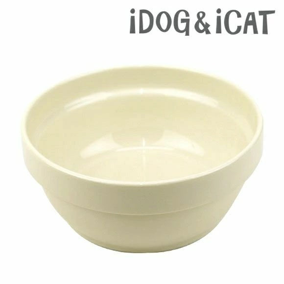 アイドッグ iDog オリジナル スタックフードボウル アイボリー[BLFA004]【犬 食器 ダイニンググッズ フードボウル】