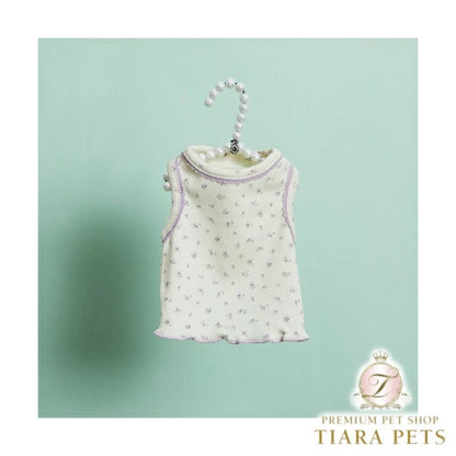 ルイスドッグ louisdog Lilac Bloom Sleeveless【小型犬 犬服 トップス ノースリーブ カットソー Tシャル セレブ】