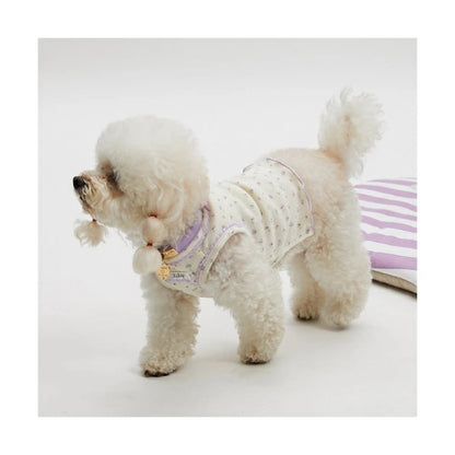 ルイスドッグ louisdog Lilac Bloom Sleeveless【小型犬 犬服 トップス ノースリーブ カットソー Tシャル セレブ】