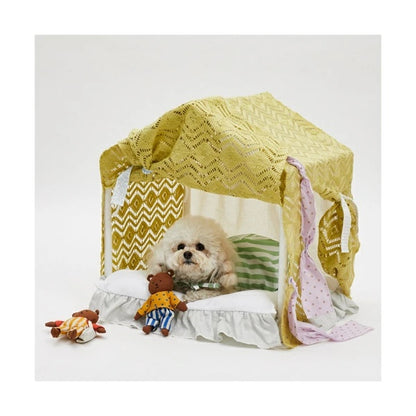 ルイスドッグ louisdog Peekboo/Solei Cabana Cushion Cover【小型犬 犬用 ハウス ピーカブー クッションカバー セレブ】
