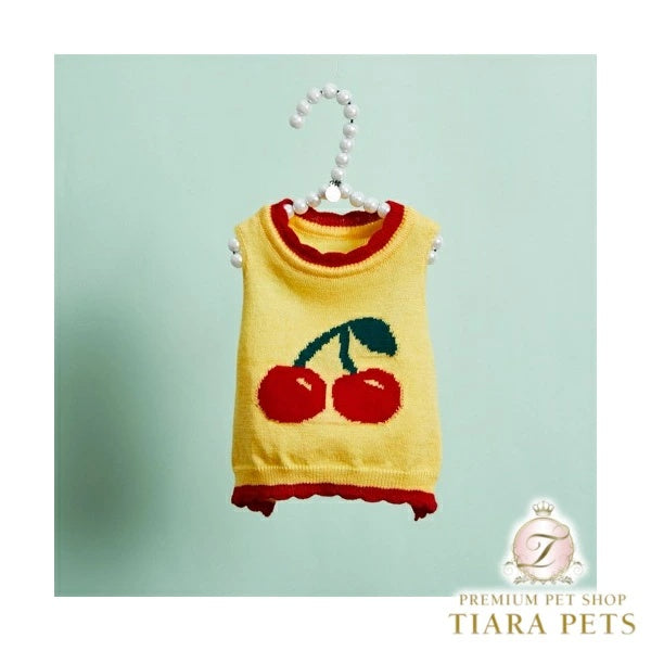 ルイスドッグ louisdog Cashmere Cherry TOP【小型犬 犬服 トップス タンクトップ セレブ】