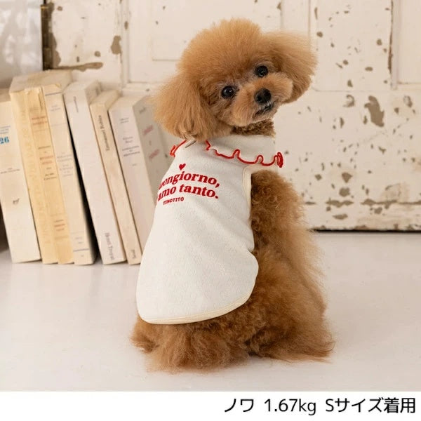 ティノティート TINOTITO メロー襟タンク【小型犬 犬服 トップス タンクトップ カジュアル】