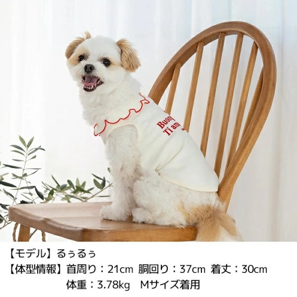 ティノティート TINOTITO メロー襟タンク【小型犬 犬服 トップス タンクトップ カジュアル】