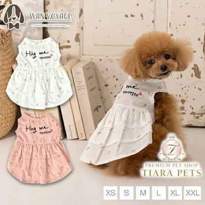 ティノティート TINOTITO Hugmeワンピ【小型犬 犬服 ワンピース スカート カジュアル】