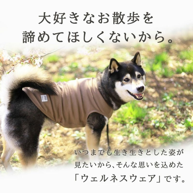 アイドッグ iDog UNAGE アンエイジ ウェルネスウェア AIRPUFF Light 後開きタンク メール便OK[16843]【シニア 犬用 服 セレブ】