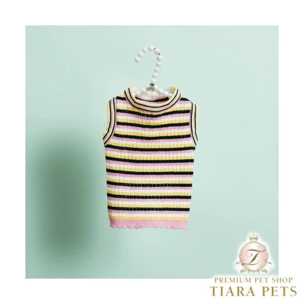 ルイスドッグ louisdog Cashmere Rainbow TOP【小型犬 犬用 トップス タンクトップ ノースリーブ セレブ】
