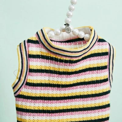 ルイスドッグ louisdog Cashmere Rainbow TOP【小型犬 犬用 トップス タンクトップ ノースリーブ セレブ】