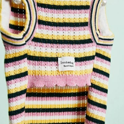 ルイスドッグ louisdog Cashmere Rainbow TOP【小型犬 犬用 トップス タンクトップ ノースリーブ セレブ】