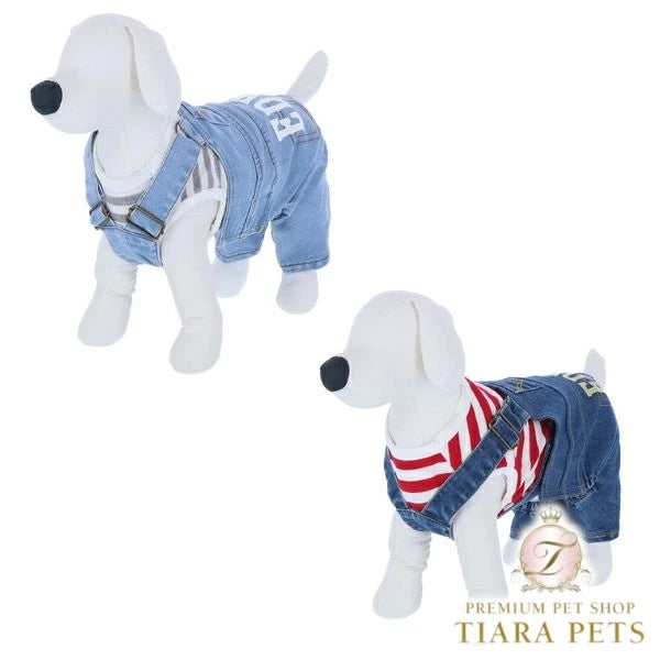 エドウイン EDWIN オーバーオール【小型犬 犬服 ウエア オーバーオール サロペット つなぎ カジュアル】