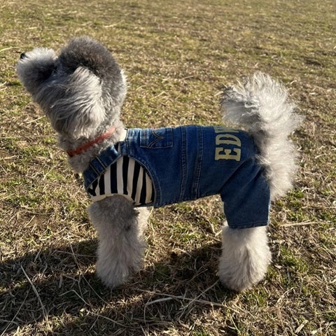エドウイン EDWIN オーバーオール【小型犬 犬服 ウエア オーバーオール サロペット つなぎ カジュアル】