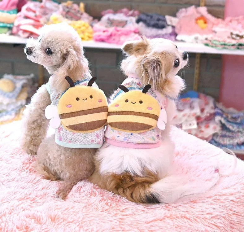 J&Kアニマルズ J&K animals ☆はちさん つなぎ☆ 4S/4S-L 小型犬 犬服