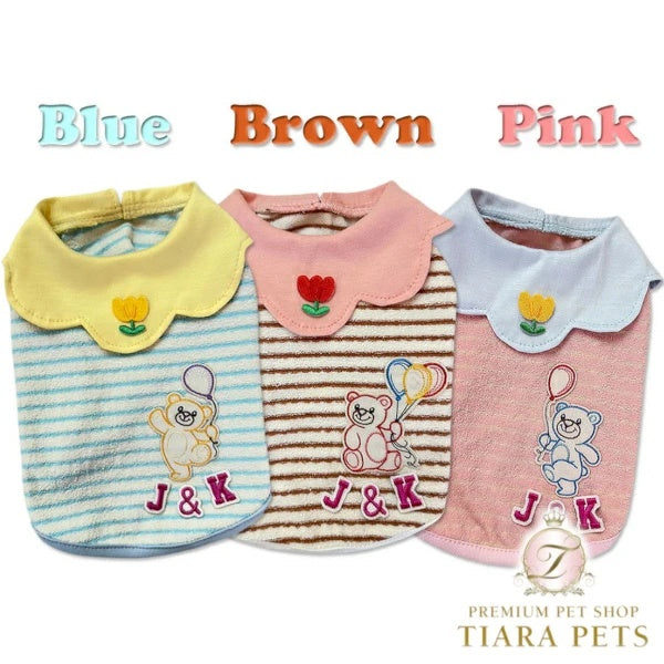 J&Kアニマルズ J&K animals☆予約受付中☆風船くまTシャツ【小型犬 犬服 トップス Tシャツ 半袖】