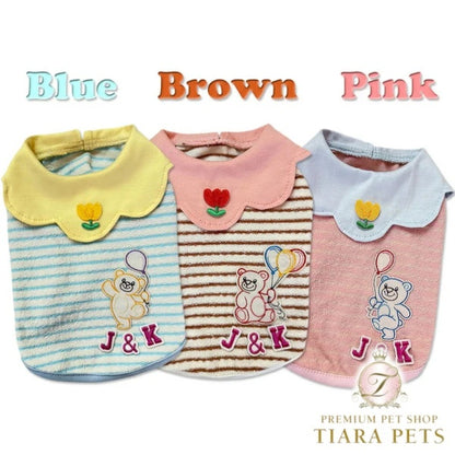 J&Kアニマルズ J&K animals☆予約受付中☆風船くまTシャツ【小型犬 犬服 トップス Tシャツ 半袖】