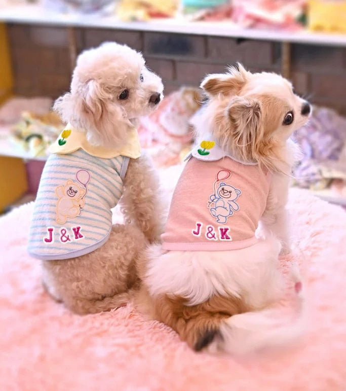 J&Kアニマルズ J&K animals☆予約受付中☆風船くまTシャツ【小型犬 犬服 トップス Tシャツ 半袖】