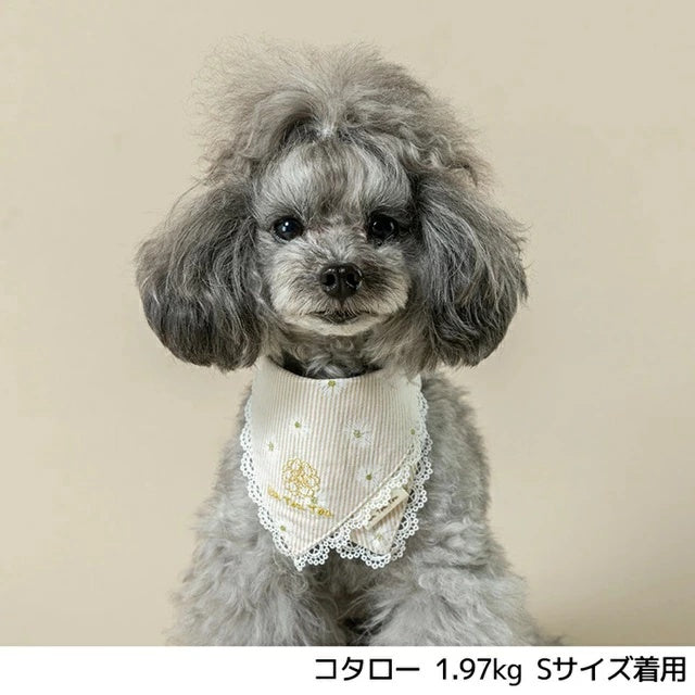 アントゥトゥ Un TouTou デイジー柄ストライプスタイ【小型犬 犬服 犬用  アクセサリー スタイ グッズ セレブ】