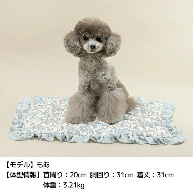 アントゥトゥ Un TouTou 花柄フリルマット F【小型犬 犬用 マット ラグ クッション グッズ セレブ】