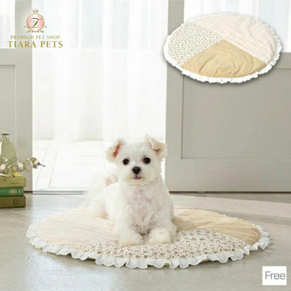 アントゥトゥ Un TouTou ハートレースフリルベッド F【小型犬 犬用 ベッド マット ラグ クッション グッズ セレブ】