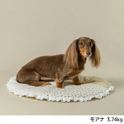 アントゥトゥ Un TouTou ハートレースフリルベッド F【小型犬 犬用 ベッド マット ラグ クッション グッズ セレブ】