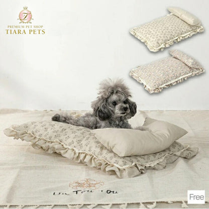 アントゥトゥ Un TouTou フリルベッド F【小型犬 犬用 ベッド マット ラグ クッション グッズ セレブ】