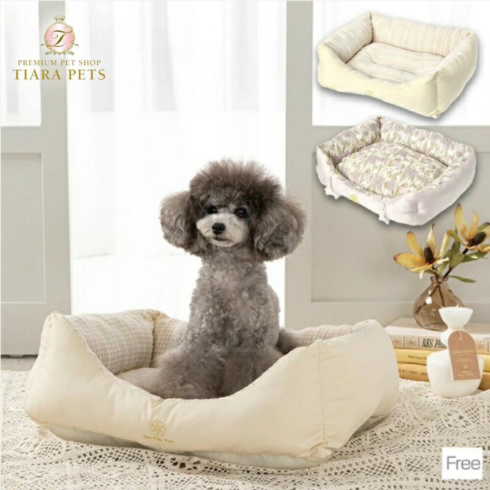 アントゥトゥ Un TouTou スクエアベッド F【小型犬 犬用 ベッド マット ラグ クッション グッズ セレブ】